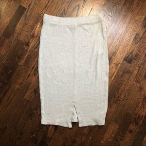 A New Day Gray Sweater Skirt